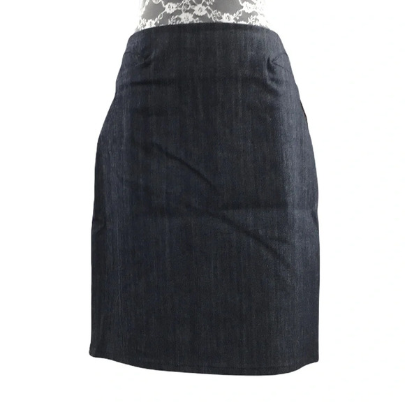Helmut Lang Dresses & Skirts - Helmut Lang Gray Pencil Mini Skirt Womens 6 Fabric Rinse Denim Cotton‎ Blend